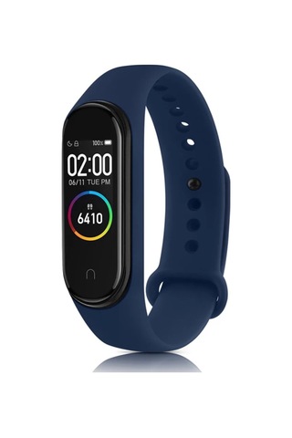 En-cag Mi Band 7 Uyumlu Klasik Kordon - Lacivert Bss