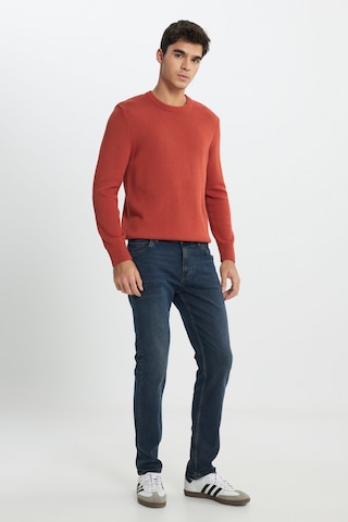 Regular Fit Normal Kesim Turuncu Triko Kazak L242474700 Turuncu