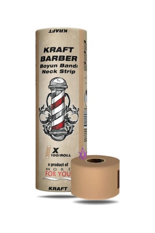 More For You Kraft Barber Boyun Bandı 5'li Paket 100 Adet