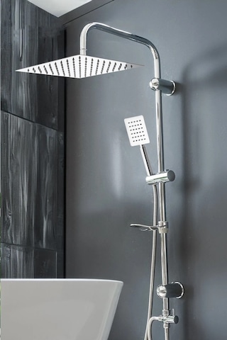 Fawer Faucet & Shower Metal Paslanmaz Yağmurlama Robot Duş Seti - 400km Krom