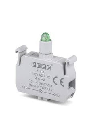 Emas Cbg Yedek Led'li 110v Dc Yeşil Sinyal Blok