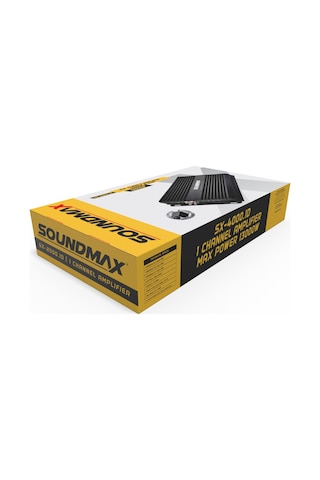 Soundmax Sx-4000.1D Mono Amfi 13.000 Watt Bas Kontrol Aparatlı