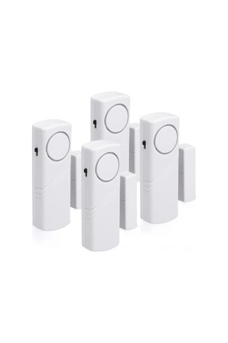 Monyee 4'lü Ev Güvenliği Alarmı Seti - Kablosuz Pencere/kapı Girinti Uyarıcısı - Manyetik Tetikleyici - 100 Db Ses Gücü