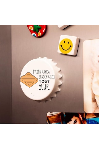 İyisin Kanka Senden Güzel Tost Olur Açacak Magnet 2912-1