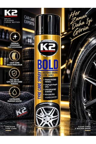K2 Bono Plastik Yenileyici Koruyucu 300 Ml Antistatik Özellikli Uzun Ömürlü Koruma 1