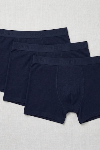 Yıldız Çamaşır Erkek Modal Likralı Boxer 36-37-38-39-40-41-42 - 3 Adet Lacivert
