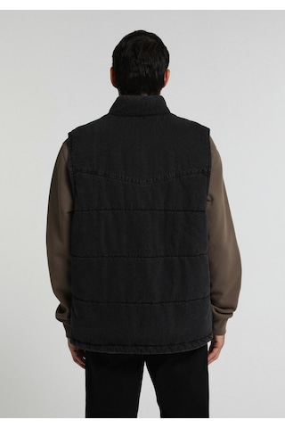 Colin's Colins Regular Fit Dik Yaka Çıtçıtlı Astarlı Erkek Black Denim Yelek Cl1082648 Q1.v1 Dn45136
