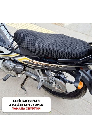 Yamaha Crypton Sele Koltuk Kılıfı / 3d Çift Kat File Terletme Yapmaz - Alttan Cırtlı Kolay Montaj