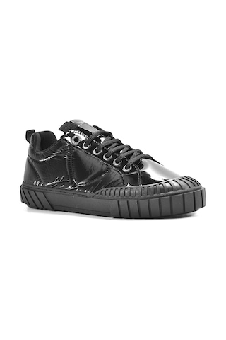 Beety 23BY132.2301 Siyah Bağlı Rugan Sneakers Kadın Ayakkabı Siyah