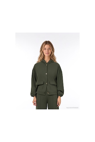 Yargıcı Regular Kapüşonlu Yaka Uzun Kol Sweatshirt 26kksw9005l 014 Yeşil