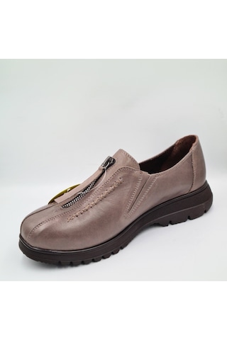 Mammamia D25ka-845 Vizon Renk Faber Hakiki Kadın Günlük Casual Ayakkabı VIZON