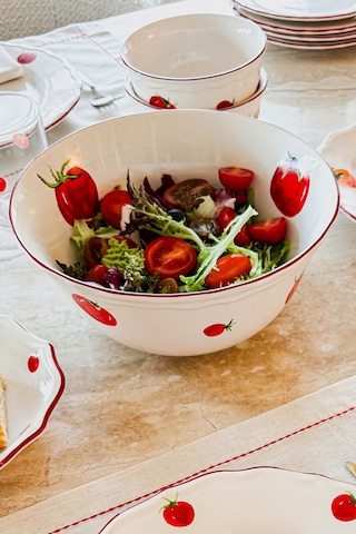 Rakle x Bengi Kurtcebe Pomodoro Stoneware Salata Kasesi 25 cm