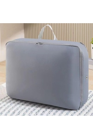 Trendooze Yüksek Kapasite Saklama Çantası, Bagaj Düzenleyici Giyim İç Koyu Gri Koyu Gri