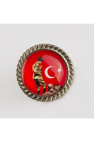 Flzdgnkr Ay Yıldız Yaka Rozet-gümüş Rengi Çok Renkli 88173280