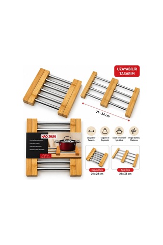 Ayarlanabilir Metal Nihale Bambu Ayak 21x22---21x34cm Bx40 Diğer