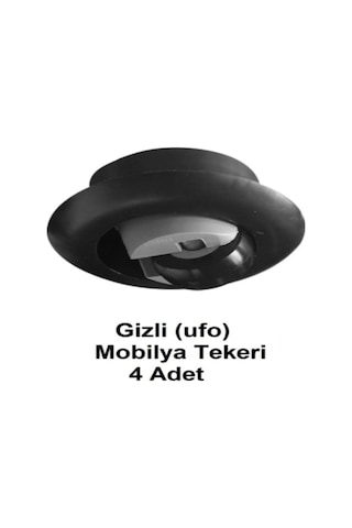 Gömme, Gizli Ufo Mobilya Tekeri 4 Adet