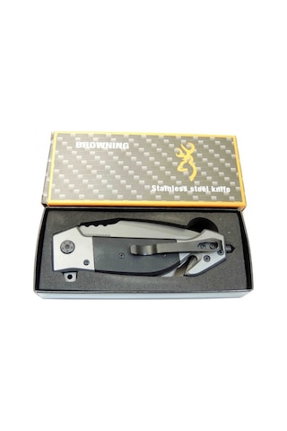 Browning Mf2 Kurtarma Kamp Çakısı Gri - Siyah