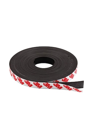 Yapışkanlı Şerit Mıknatıs Magnet Kes Kullan - 13 Mm - 5 Metre