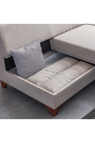 Eymense Tloft Köşe Koltuk Takımı Krem Sol Köşe