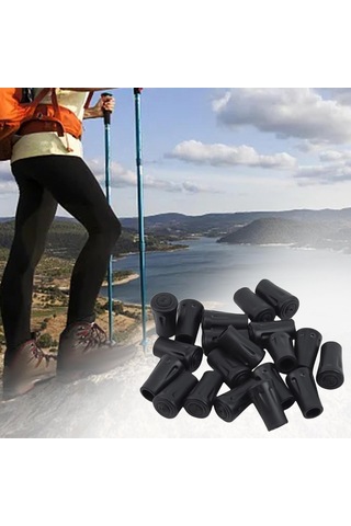 Dolıty 18x Yürüyüş Kutup İpuçları, Trekking Sopa Siyah