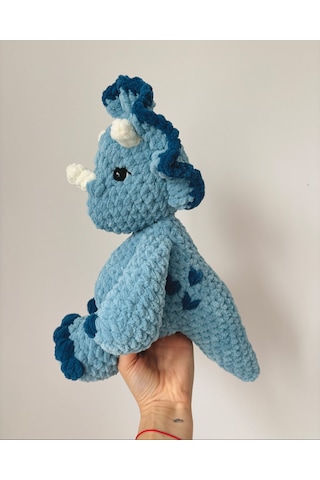 Dusty The Dinosaur Peluş Oyuncak Açık Mavi - Lacivert
