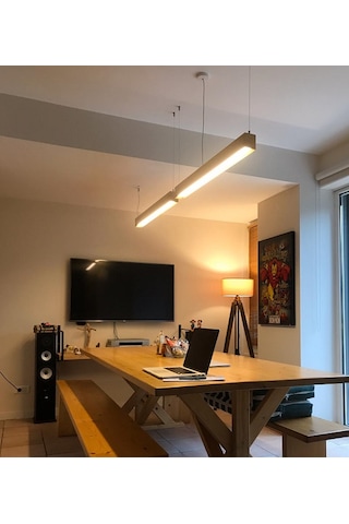 Renk Değiştiren Lineer Avize 150cm 3Renk Kumandalı