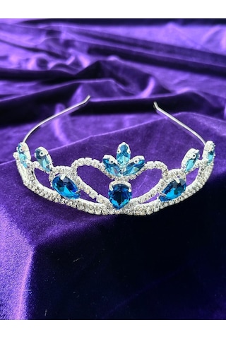 Butikhappykids Kız Çocuk Kostüm Mavi Elsa Frozen Düşük Omuz Detaylı Kasnaklı Kabarık Elsa Kostüm 3-8 Yaş Mavi