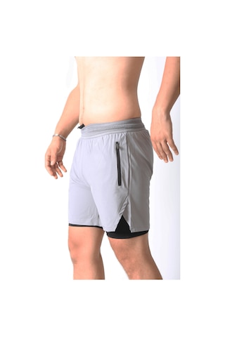 Nature The Brand 2 Li Paket Gym Ve Fitness Astarlı Taytlı Şort Gizli Cep Detaylı Karışık Renkler