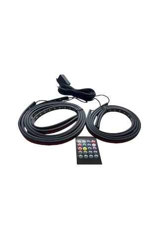 Araç Altı Rgb Led Aydınlatma Şerit Led 4'lü Set 90 120cm App Kontrollü İp68 Su Geçirmez
