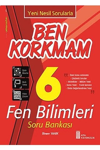 Ata 6.sınıf Yeni Nesil Sorularla Ben Korkmam Fen Bilimleri + Süper Set + Fen Max