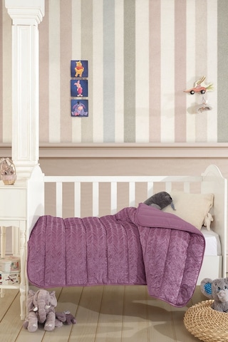 Elart Velvet Bebek Yorgan 150x100 Cm Mürdüm