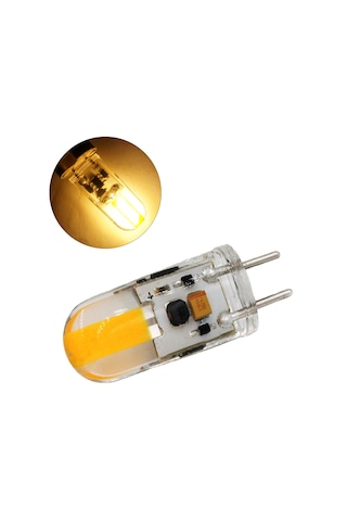 Hfambition Gy6.35 Tabanlı 3w Silikon Cob Ampul, Ac/dc 12v, 2700-2900k Isı Beyazı, 360 Aydınlatma, Ev/ofis Kullanıma Uygun