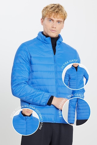 Ac&Co / Altınyıldız Classics Standart Fit Normal Kesim Dik Yaka Erkek Mont Indigo İndigo