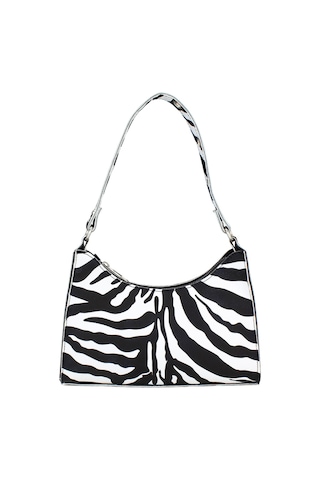 Housebags Kadın Zebra Desenli Baguette Çanta 195 Zebra Desenli