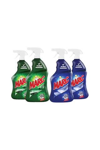 Marc Mutfak Yağ Çözücü Sprey 2 x 750 ML + Banyo Kireç Sökücü Sprey 2 x 750 ML