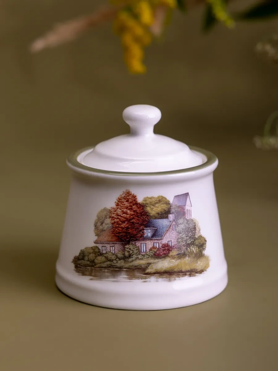 Lefard Farfora "family House" 200 Ml Şekerlik Kapaklı 204178747 Beyaz