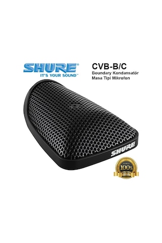 Shure Cvb-B/c Boundary Kondansatör Masa Tipi Mikrofon