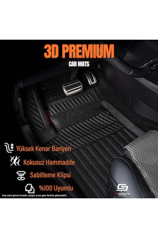 S-dizayn Seat Ateca 3d Pro Havuzlu Paspas 2017-2020 A+ Kalite