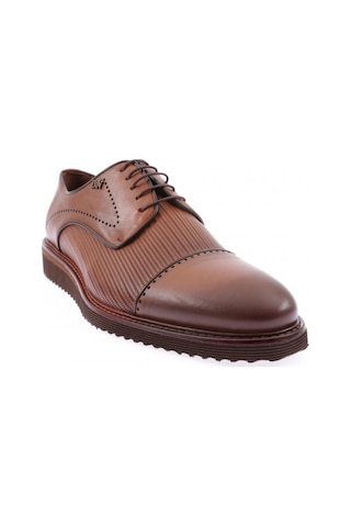 Dgn 3422 Erkek Eva Taban Bağcikli Oxford Ayakkabi 3422-1591-R2591 Taba