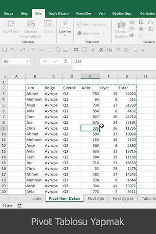 Microsoft Excel Video Ders Eğitim Seti