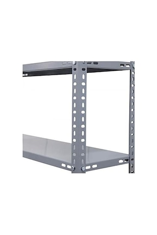 5 Katlı Galvaniz Çelik Raf - Depo, Arşiv, Kiler, Dosya, Market Rafı, Civatalı Raf Sistemi 59x75 Cm 200 Cm 1.00 Mm Çok Renkli