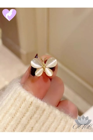 Olfil Broş-mini Kelebek Işıltıyla Opalı 232275793 Altın Rengi