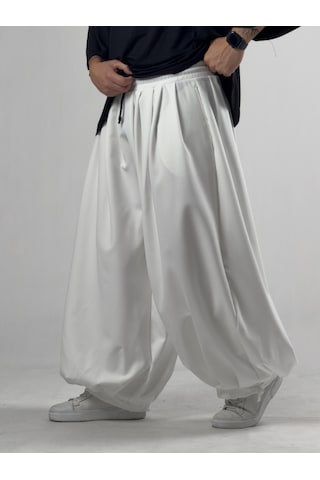 Cocopelli Süper Oversize Ekru Erkek Jogger Pantolon Coc3234