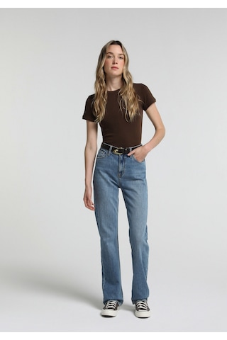 Colin's Colins Slim Fit Kadın Kahverengi Tişört Cl1081838 Q1.v2 Brw