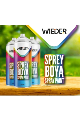 Wieder Sprey Boya Mat Siyah 400 Ml