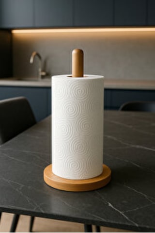 Bambu Kağıt Havluluk- Bambu Peçetelik Açık Kahverengi