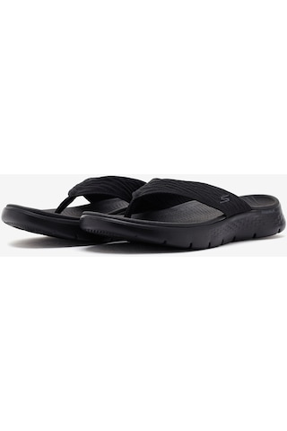 Skechers Go Walk Flex Sandal - Splendor Kadın Siyah Parmak Arası Terlik 141404 Bbk Siyah