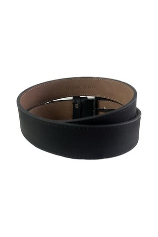 Fossil Siyah Suni Deri 4 Cm Erkek Kemeri-130cm Siyah