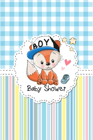 Dijital Baskılı Mavi Baby Shower Desenli Dekoratif Yıkanabilir Kaymaz Taban Çocuk Halısı Çok Renkli
