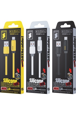 Wk Wdc-27a Elastik  Silikon 1m 66w Usb Tip-c Hızlı Şarj Veri Kablosu Sarı